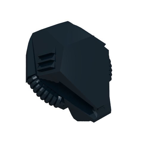 Lego Helmet with Hexagonal Top [Plain] / Black