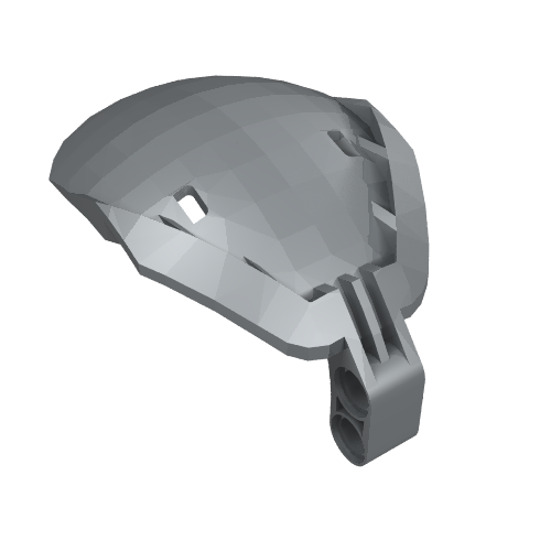 Lego Windscreen Bohrok 4 x 5 x 7 [Plain] / Pearl Light Gray