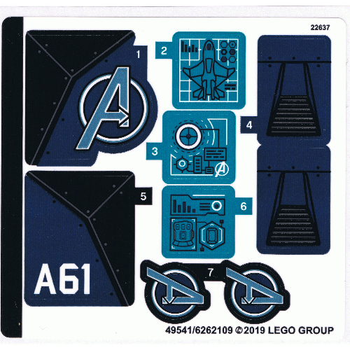 Lego Sticker Sheet for Set 76126-1