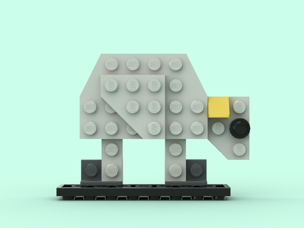 Lego Sheep grazing