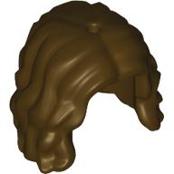 Lego Hair Long Wavy/Curly / Dark Brown