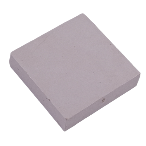 Lego Modulex Tile 4 x 4 with White 'Q' Print / Modulex Tile Gray