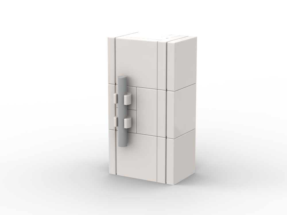 Lego Fridge - Minifig Scaled