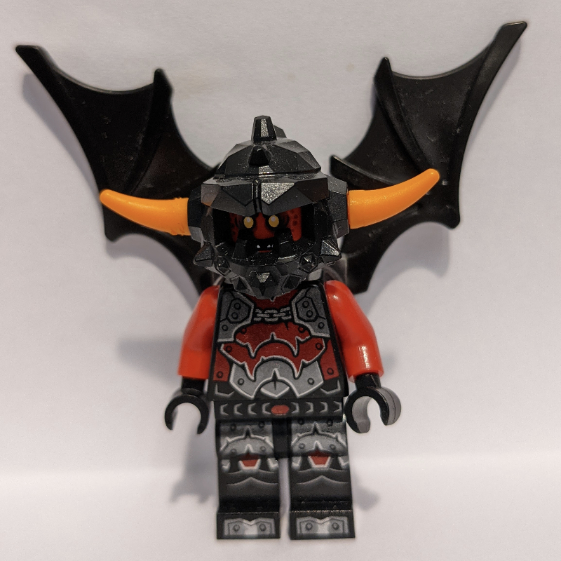 Lego Ash Attacker with Wings and Orange Horns