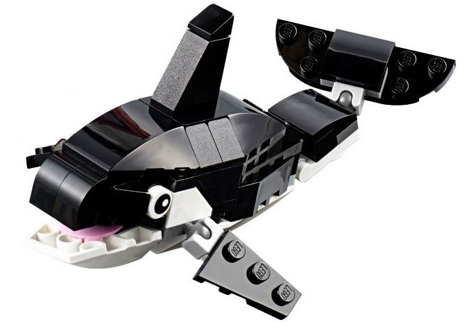 Lego Whale, Killer Whale - Brick Built