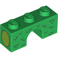 Lego Brick Arch 1 x 3 with Dragon Scales print