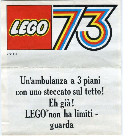 Lego 1973 Mini Italian (97511-It.)