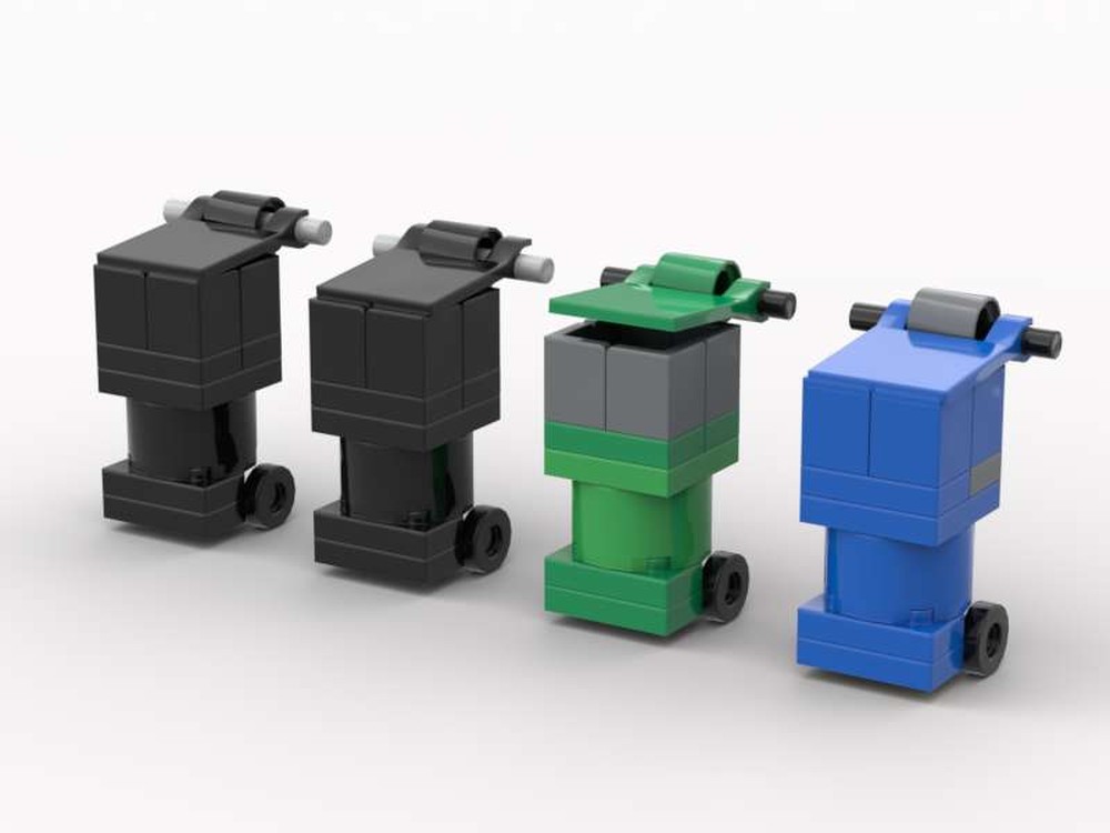 Lego Wheelie Garbage Bins