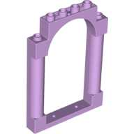 Lego Panel 1 x 6 x 7 with 2 Columns and Arch / Lavender