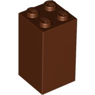 Lego Brick 2 x 2 x 3 / Reddish Brown