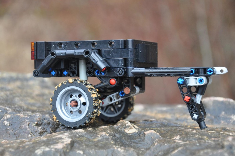 Lego UAZ 8109 trailer 1:17 scale model