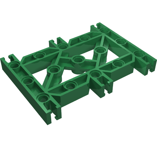 Lego Znap Grid 9 x 7, 15 Holes / Green