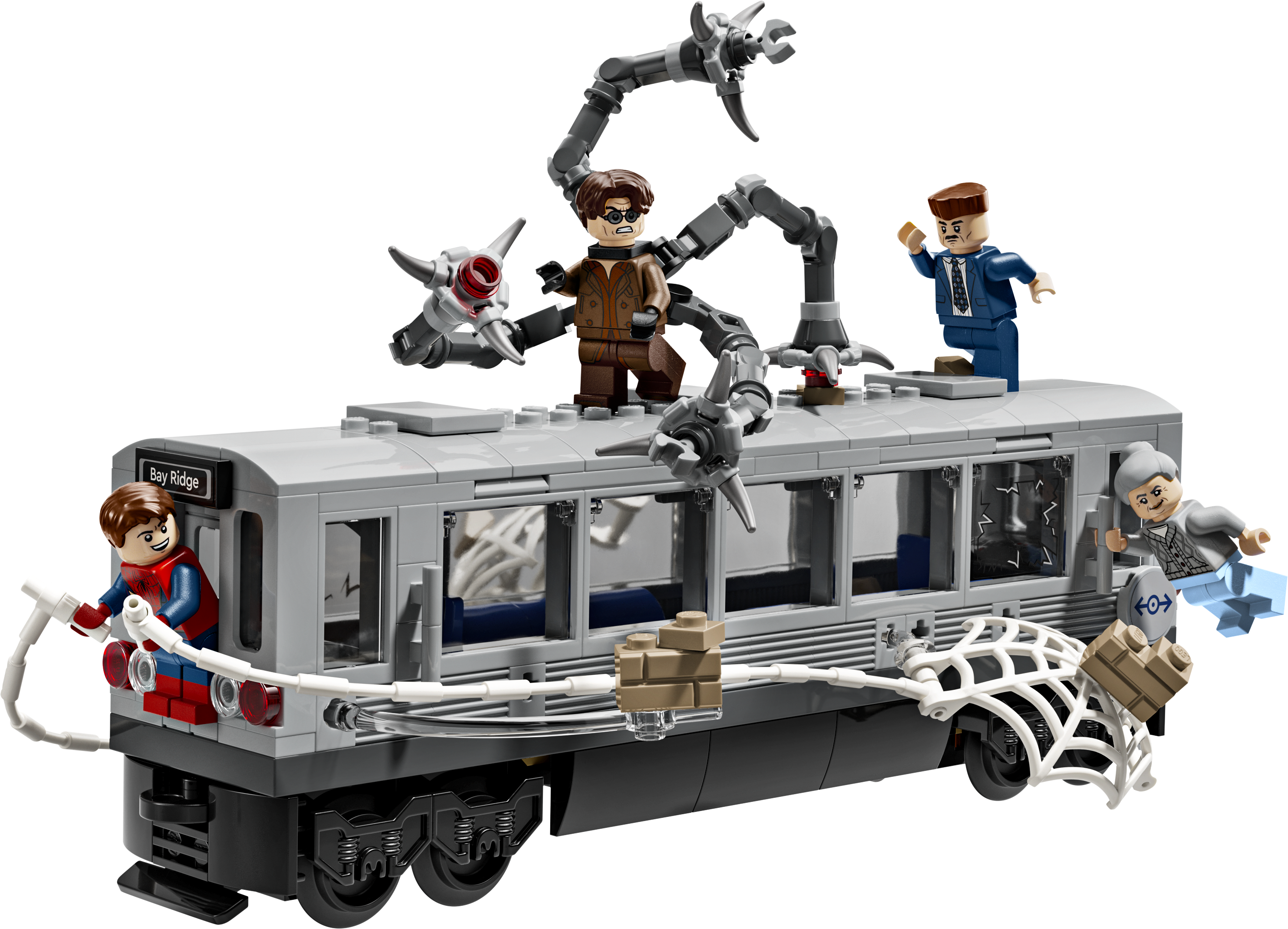 Lego Spider-Man vs. Doc Ock Subway Train Scene
