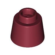 Lego Cone 1.17 x 1.17 x 2/3 (Fez) / Dark Red