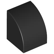 Lego Brick Curved 1 x 1 / Black