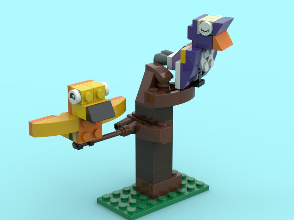 Lego Birds on a perch — 10717