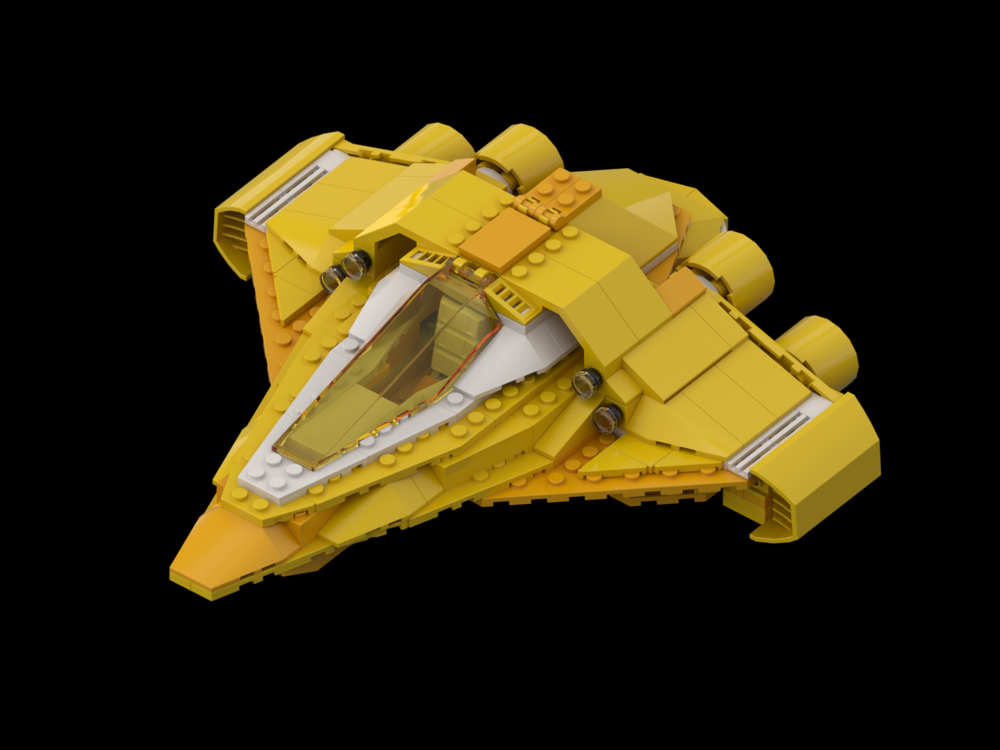 Lego Sunblade yellow spaceship