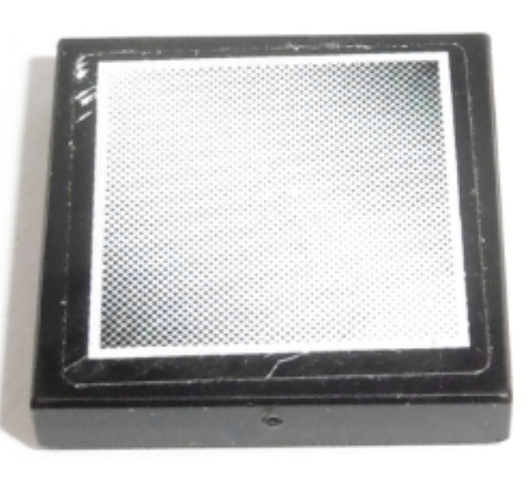 Lego Tile 2 x 2 with Square Side Mirror with White Border Pattern (Sticker) - Set 8071