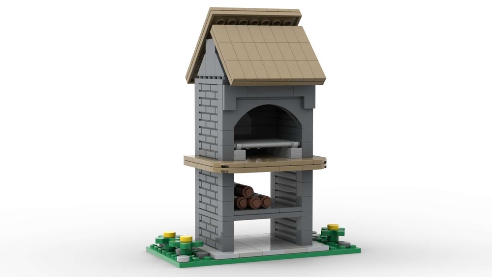 Lego Garden fireplace