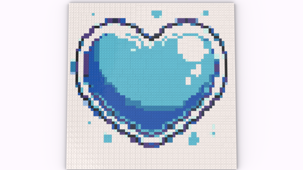 Lego Heart Mosiac
