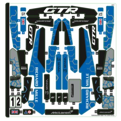 Lego Sticker Sheet for Set 42123-1
