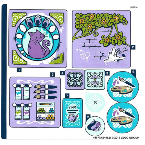 Lego Sticker Sheet for Set 41365-1