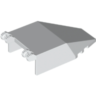 Lego Windscreen 7 x 4 x 1 2/3 with Hinges, 7 Teeth / White