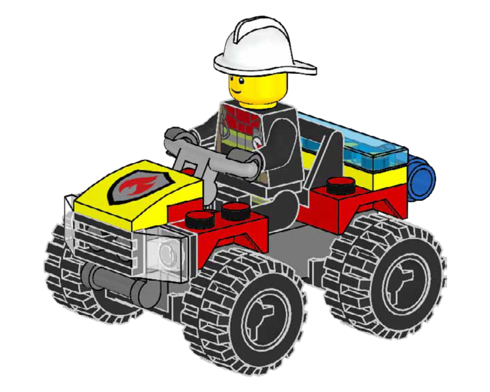 Lego Freddy Fresh's Fire Quad