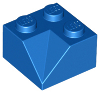 Lego Slope 45 2 x 2 Double Concave / Blue