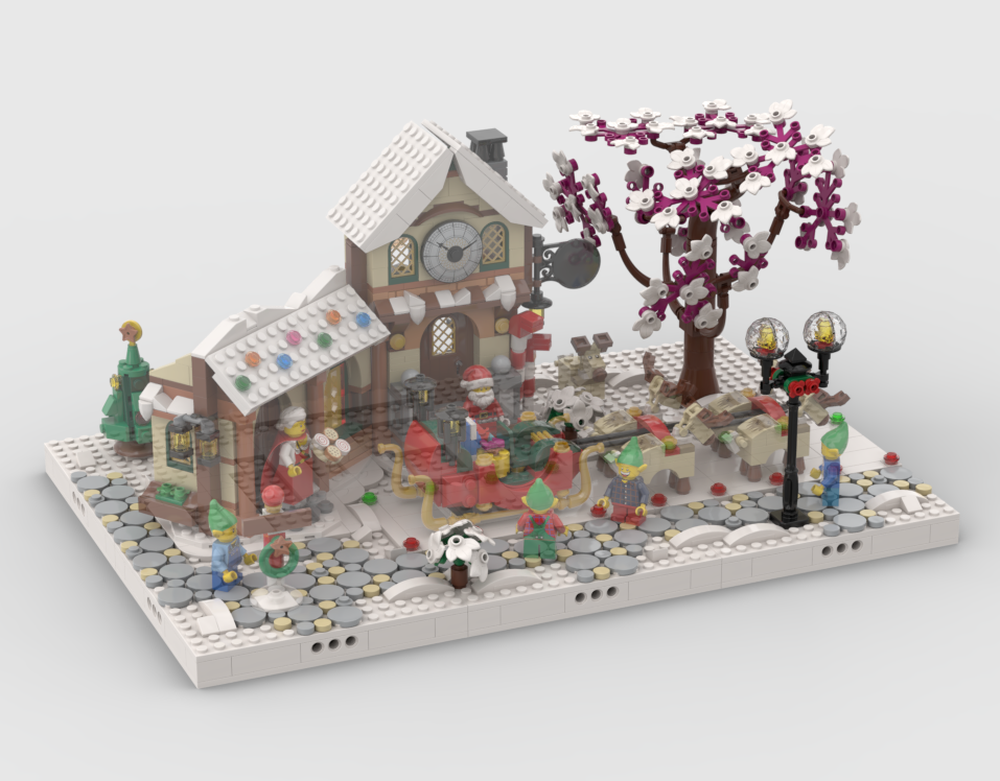 Lego Winter Village - Display for set 10245 - Santa's Workshop