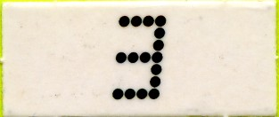 Lego Punch-outs, Scoreboard Number 3 / White