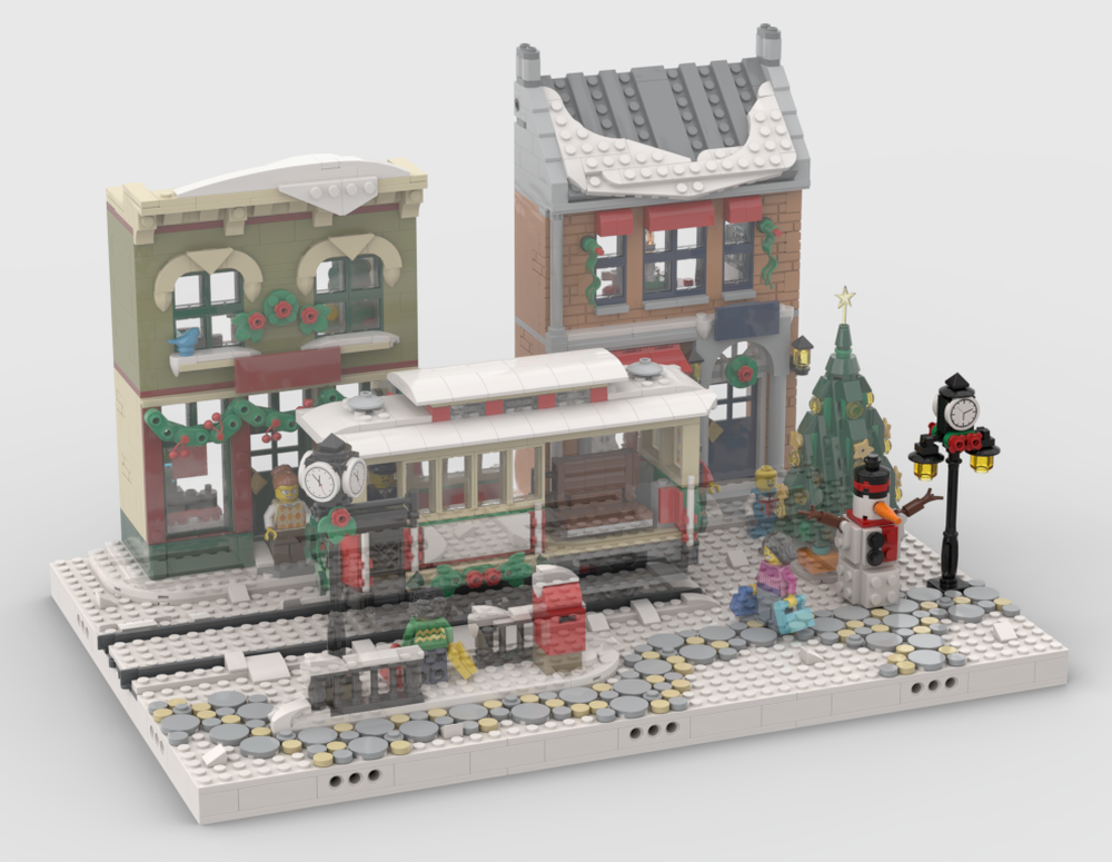 Lego Winter Village - Display for set 10308 Holiday Main Street