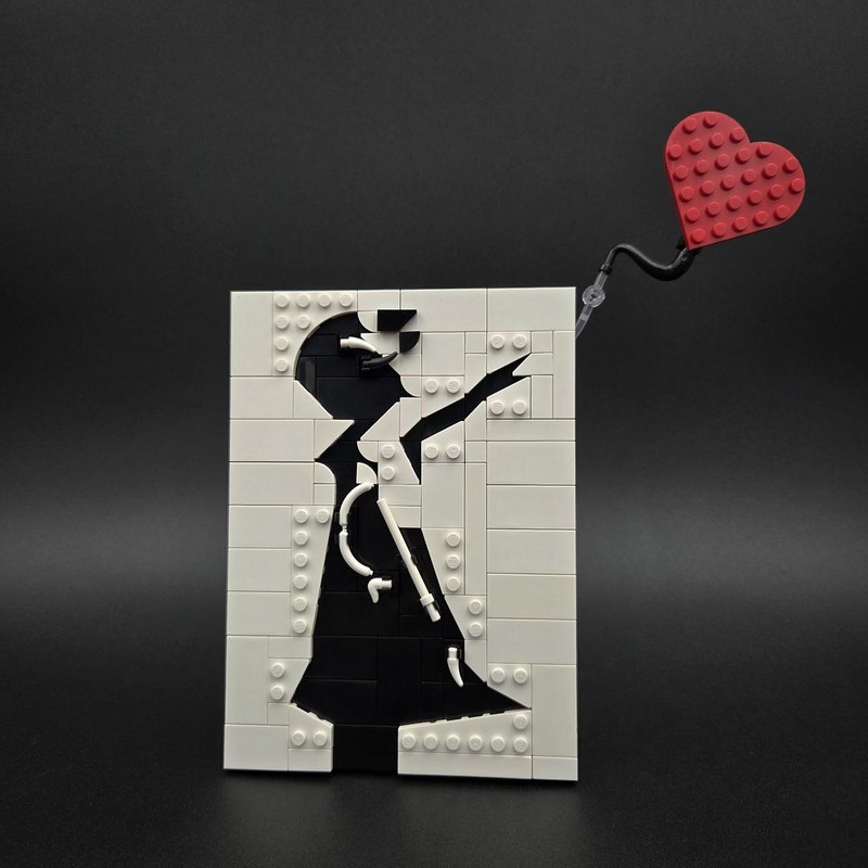 Lego Banksy - Girl with Balloon