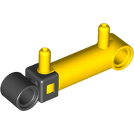 Lego Pneumatic Cylinder 1 x 5 with 2 Inlets / Yellow
