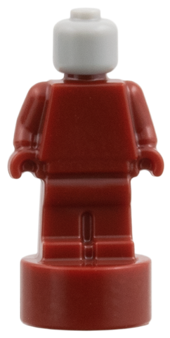 Lego Minifigure, Utensil Statuette / Trophy with Molded Light Bluish Gray Head Pattern