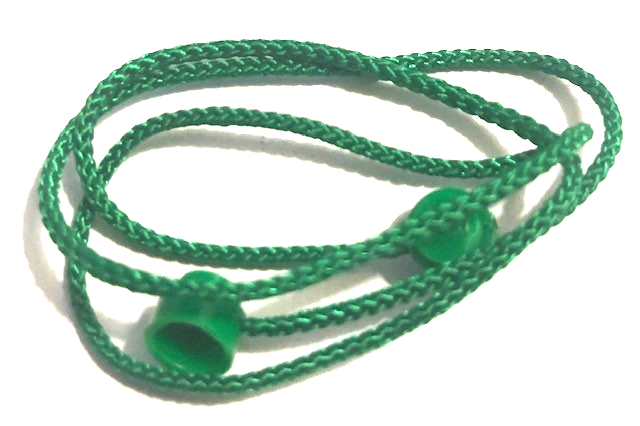 Lego String with End Studs (40L Overall) with (Same Color) Studs Pattern / Green