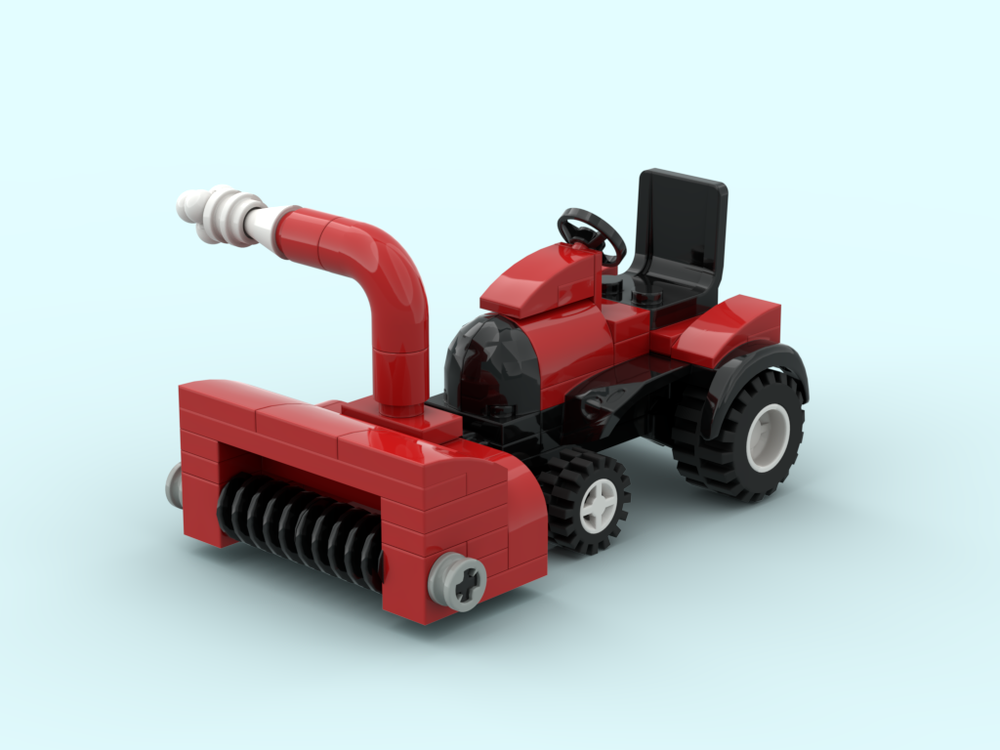 Lego Snowblower Minifigure Scale
