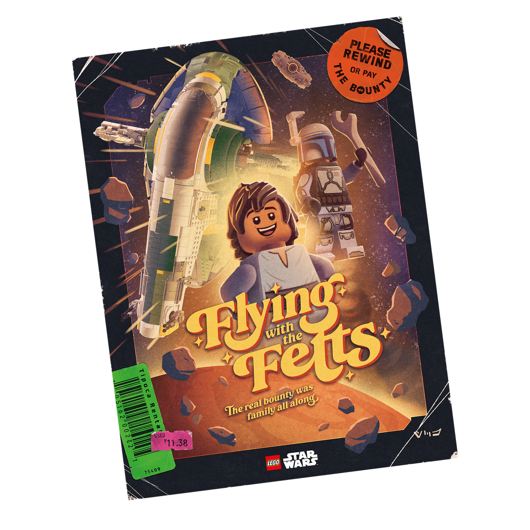Lego "Flying with the Fetts" by Joe Hogan Poster