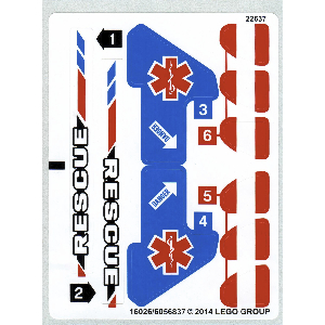 Lego Sticker Sheet for Set 42020-1 / [No Color/Any Color]