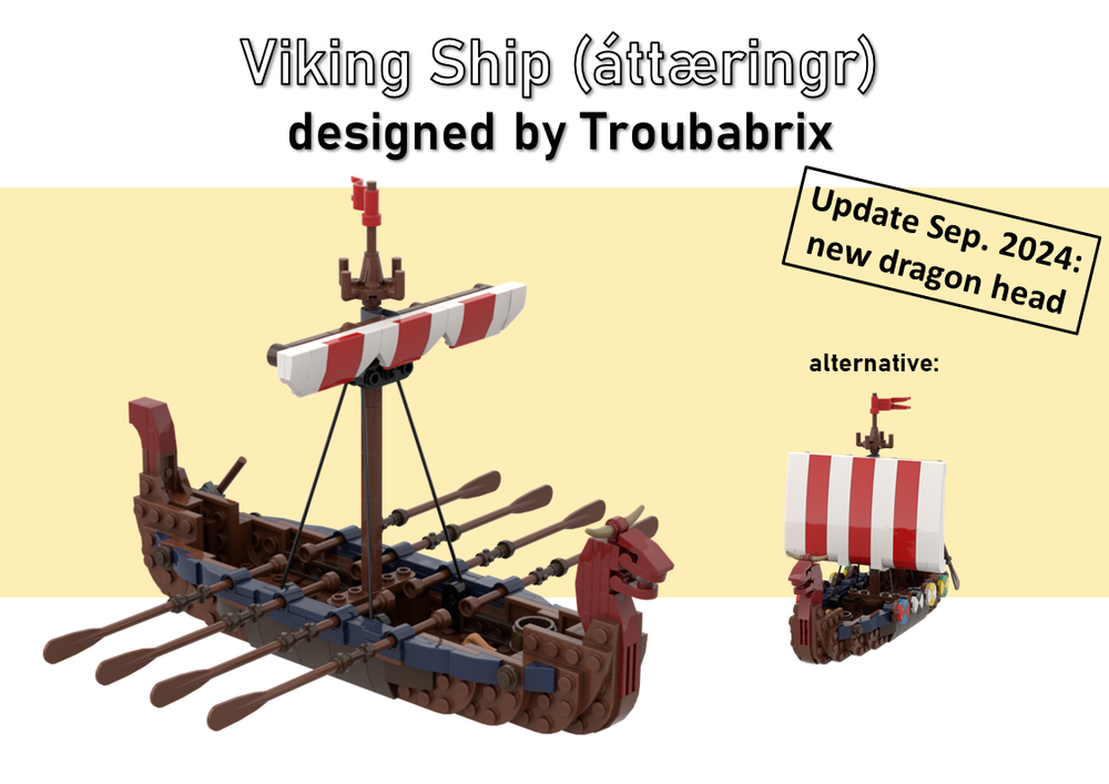Lego viking ship (áttæringr)