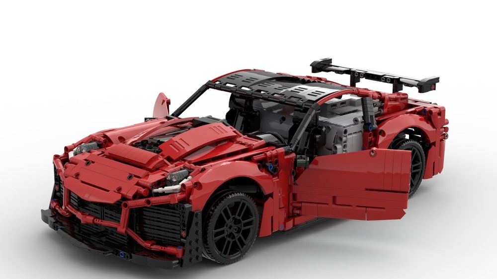 Lego Corvette C7 ZR1 1:10 (Powered Up!)