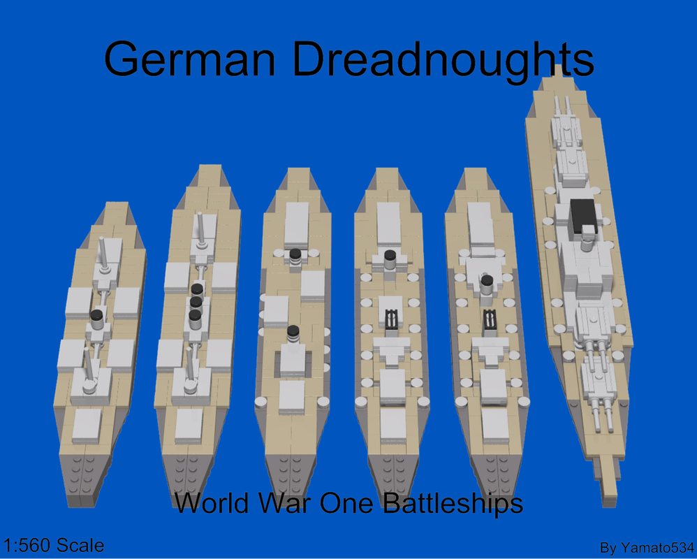 Lego 1:560 Scale German Dreadnoughts