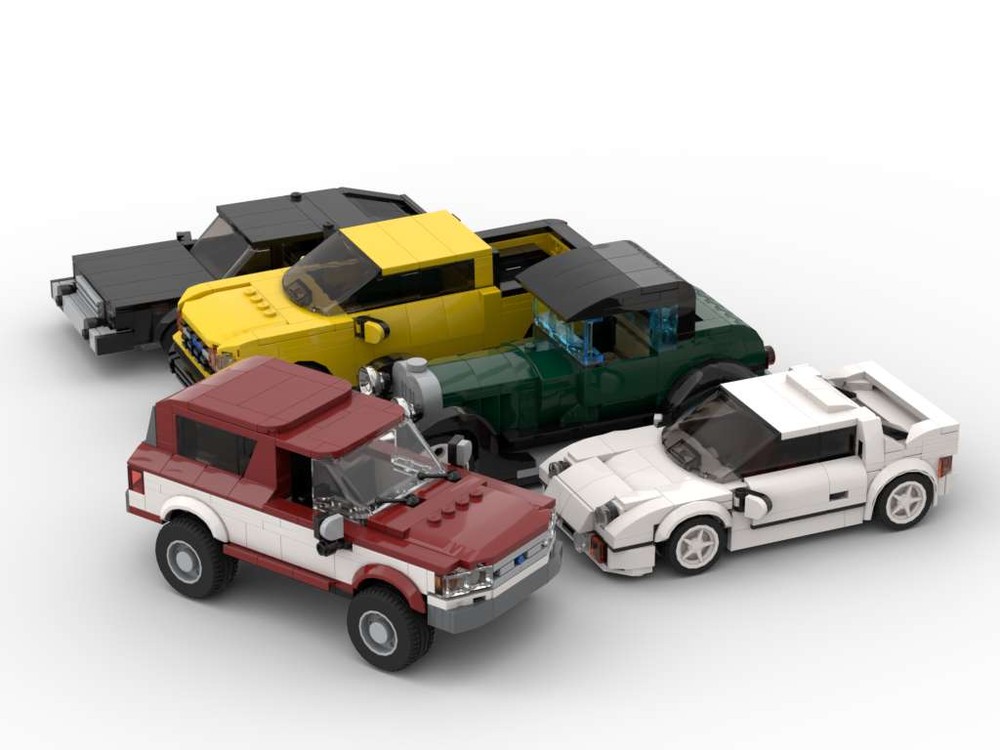 Lego Built Tough Vehicle Pack #2 - Set of Five Vehicles