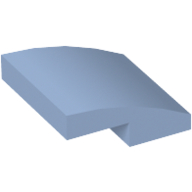 Lego Slope Curved 2 x 2 x 2/3 / Bright Light Blue