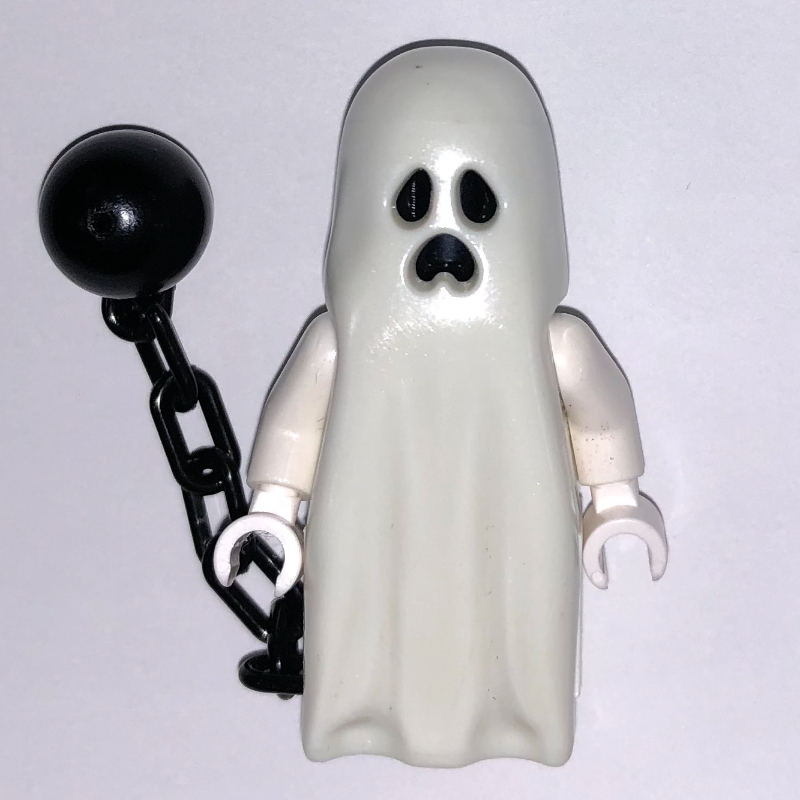 Lego Ghost with Ball and Chain