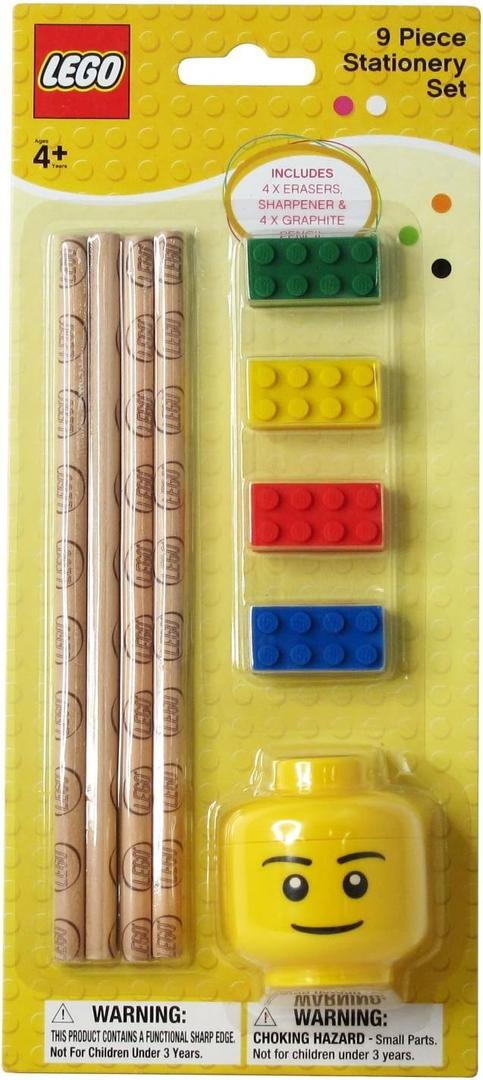 Lego 9 Piece Stationery Set