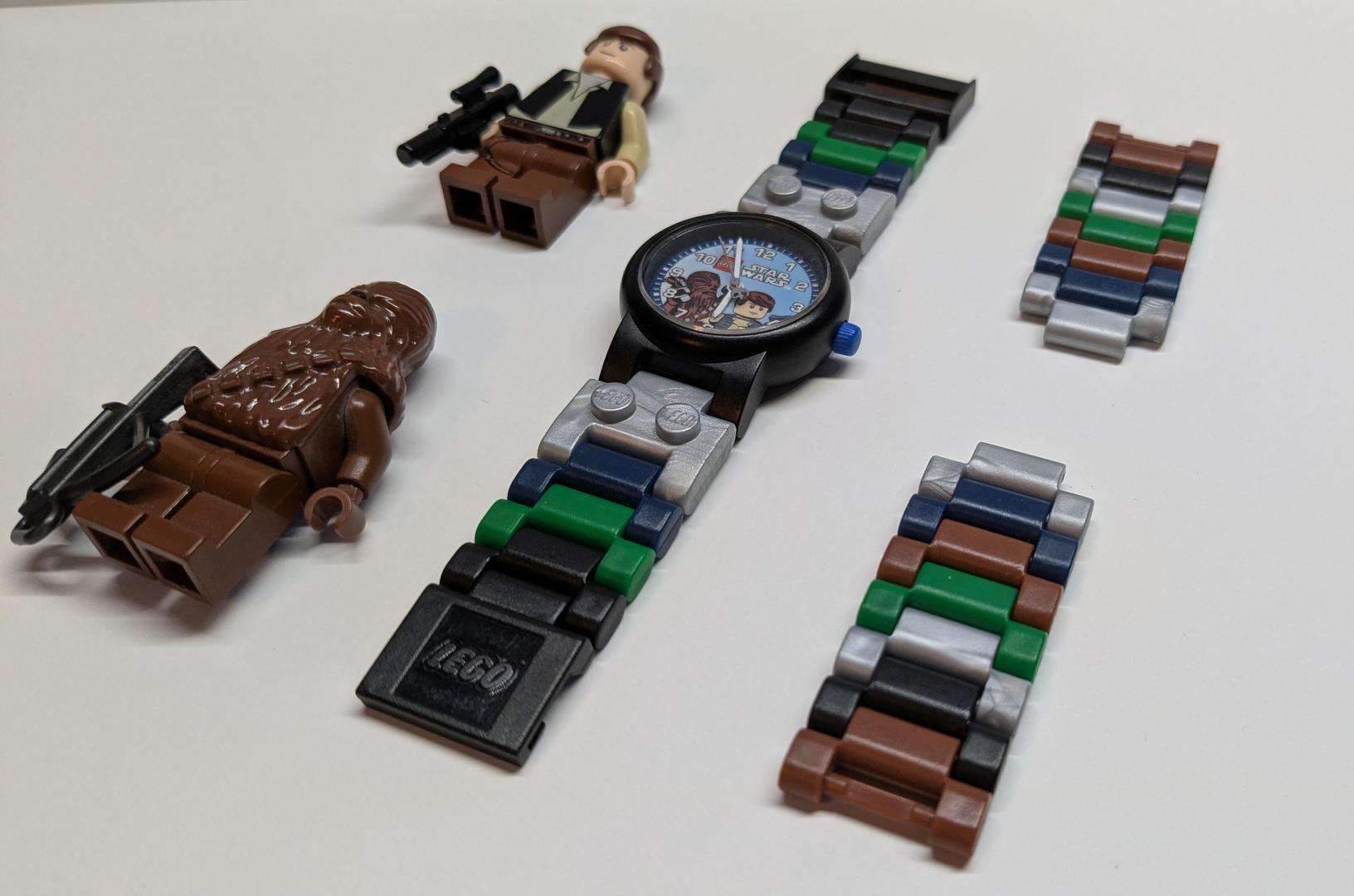 Lego Han Solo and Chewbacca Buildable Watch with Toy