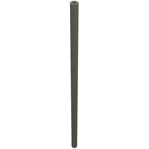 Lego Hose Rigid 3mm D. 11L / 8.8cm / Dark Gray