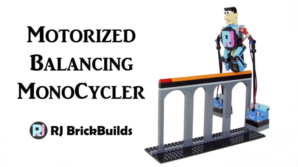 Lego Motorised Balancing Monocycler
