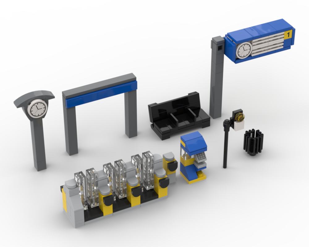 Lego Dutch Train Station Accessories Pack